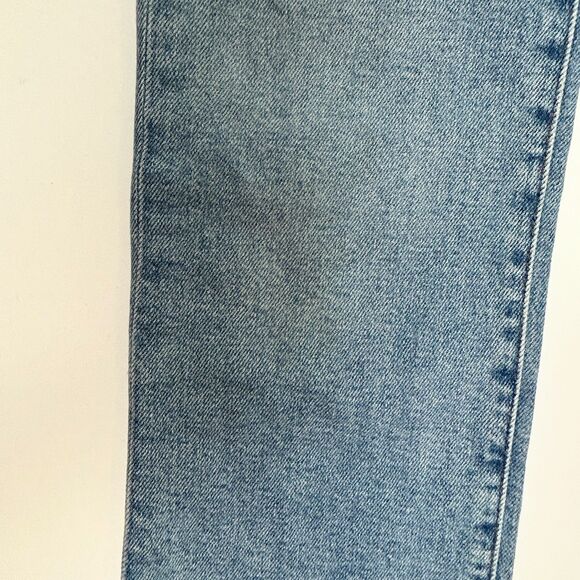 Madewell The Perfect Vintage Jeans Medium Blue Denim Raw Hem High Rise Cotton 25 - Picture 15 of 16